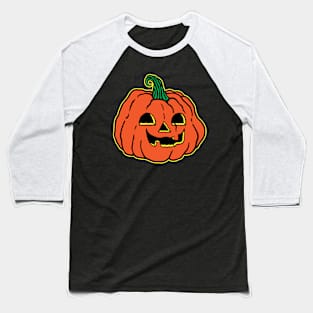 Happy Halloween Pumpkin (Outlined) Baseball T-Shirt